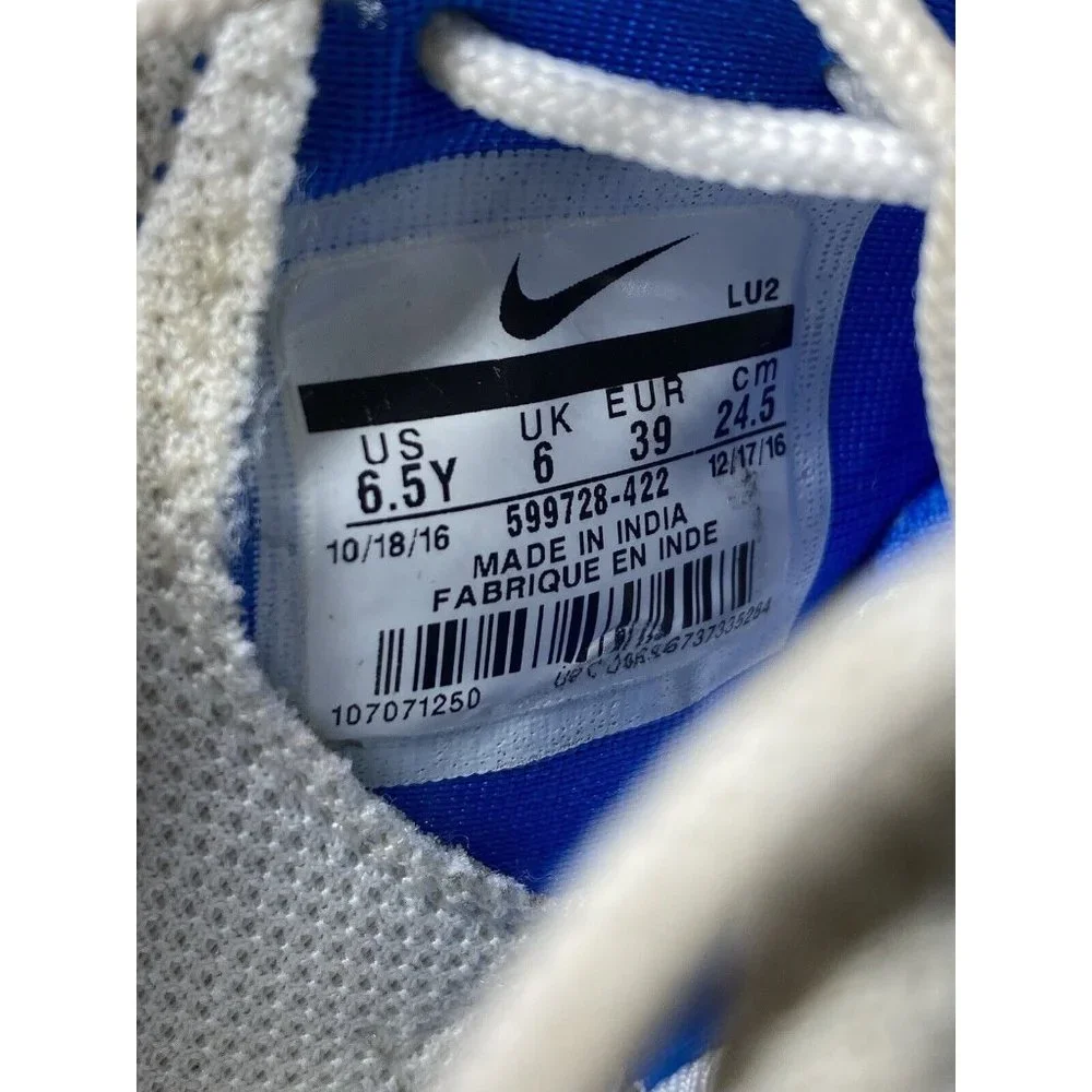Nike Roshe One 599728 422 Running Training Mesh Sneakers Blue Athletic Size 6.5Y